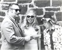 Check Presented to Betty Jo Mayeske and Virginia Mayne 1970